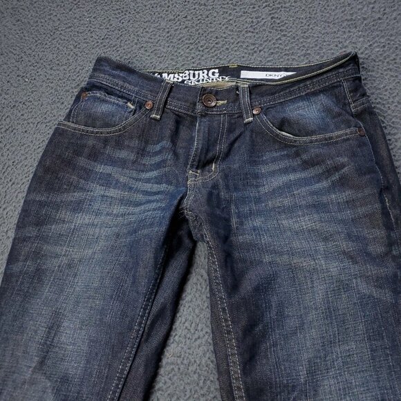 DKNY Williamsburg Skinny Denim Jeans Cotton Blue Mens Size 30 x28 - Picture 6 of 10